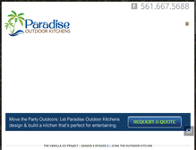 Tablet Screenshot of paradiseoutdoorkitchensfl.com